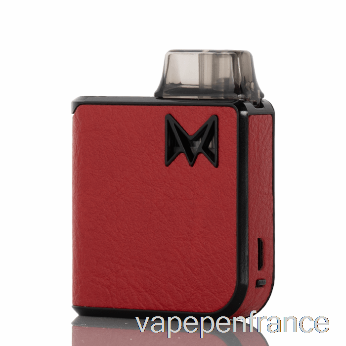 Mi-pod Pro Starter Kit édition Cuir - Stylo Vape Brut Rouge